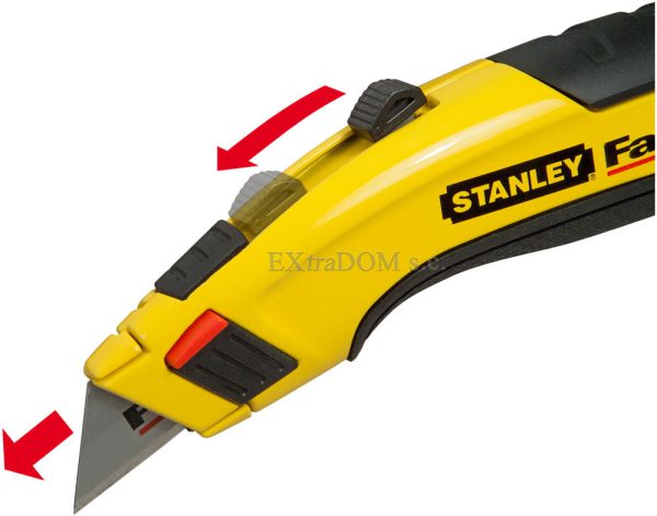 Knife with a fire-covered Fatmax Stanley 10-778