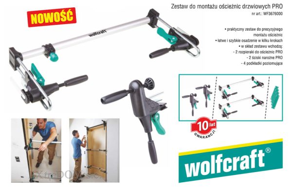 Installation kit for door frame door frames Pro Wolfcraft 3676000