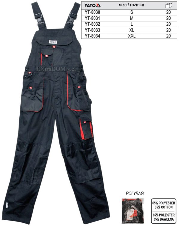 Working pants YATO GARDENS Size XXL YT-8034