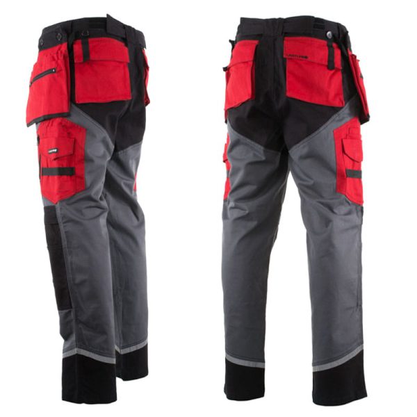 Mounting pants with reflectors Lahti Pro size S 100% cotton L4050501