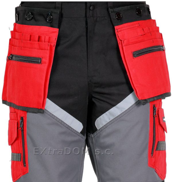 Mounting pants with reflectors Lahti Pro size XXXL 100% cotton L4050506