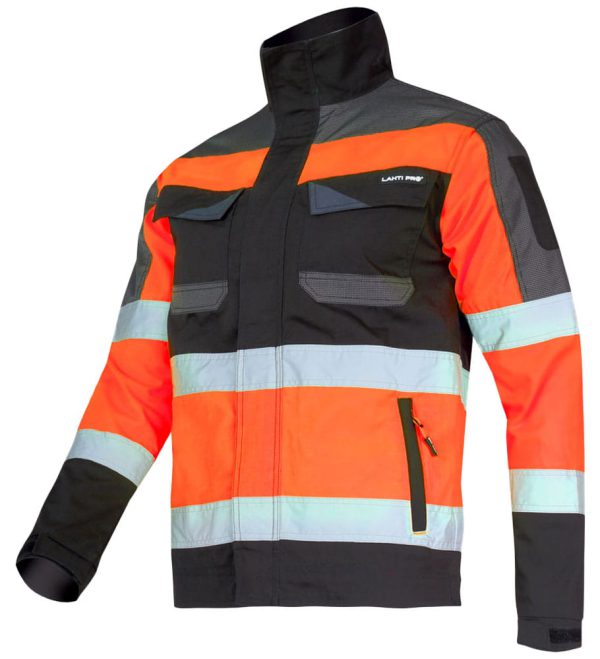 Working jacket Slim Fit Lahti Pro size XXL, L4041205 Black and orange