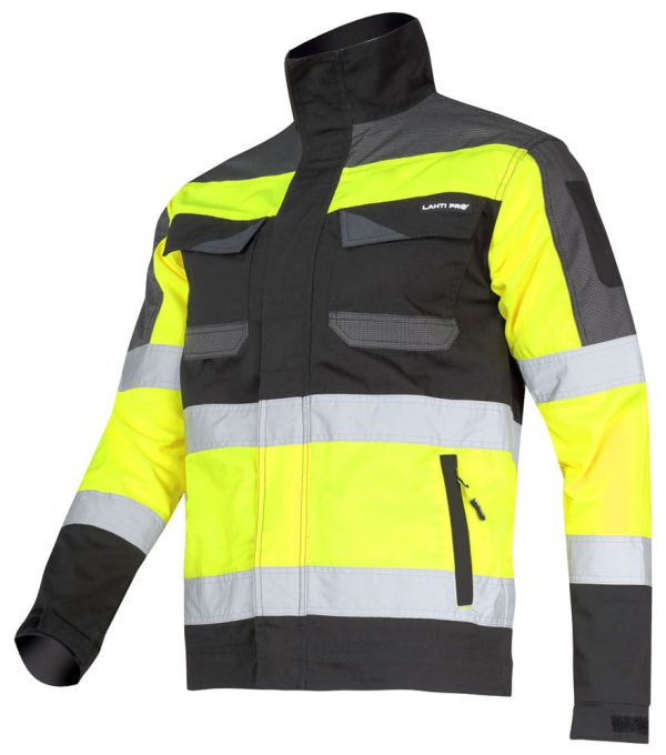 SLIM FIT LAHTI PRO Working Jacket Size XXXL, L4041106 Black and yellow