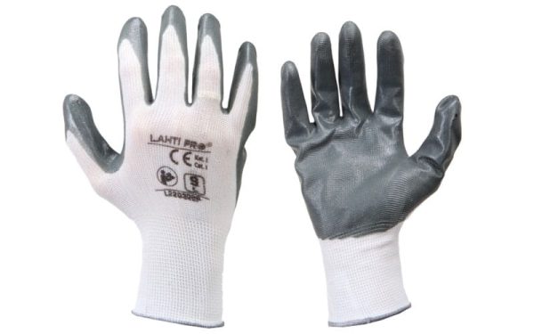 Working gloves, protective nitril Lahti Pro Nitril size m – 8, package 12 pairs L220308W