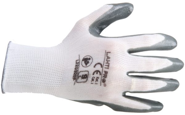 Working gloves, protective nitril Lahti Pro Nitril size L – 9, package 12 pairs L220309W