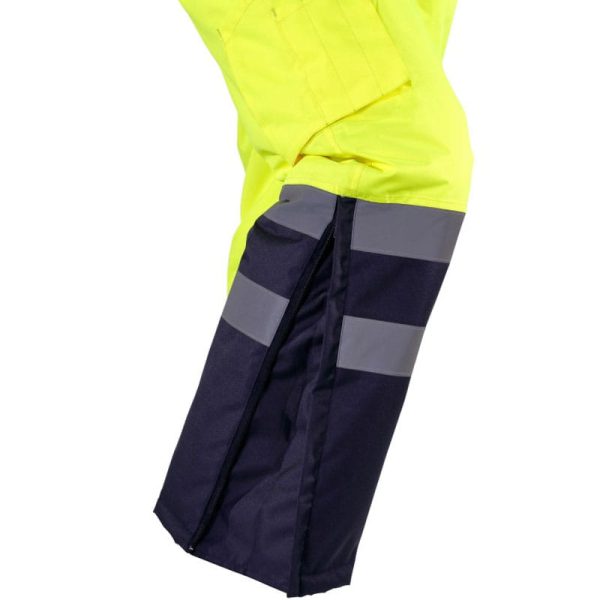 Winter warning pants insulated to the Lahti Pro belt size M, L4100202 Yellow