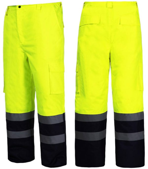 Winter warning pants insulated to the Lahti Pro belt size L, L4100203 Yellow
