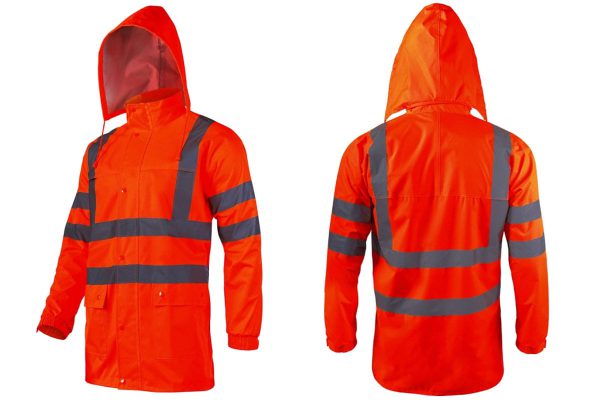 Reflective rain jacket Lahti Pro size XXL L4091405 Orange