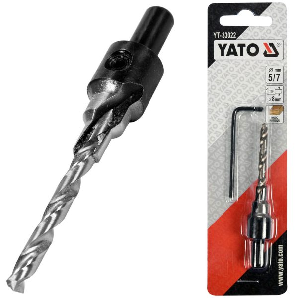 Drill for confirmatics Ø 6.4 mm (5 – 7mm) Napper with a deepener YATO YT -33022