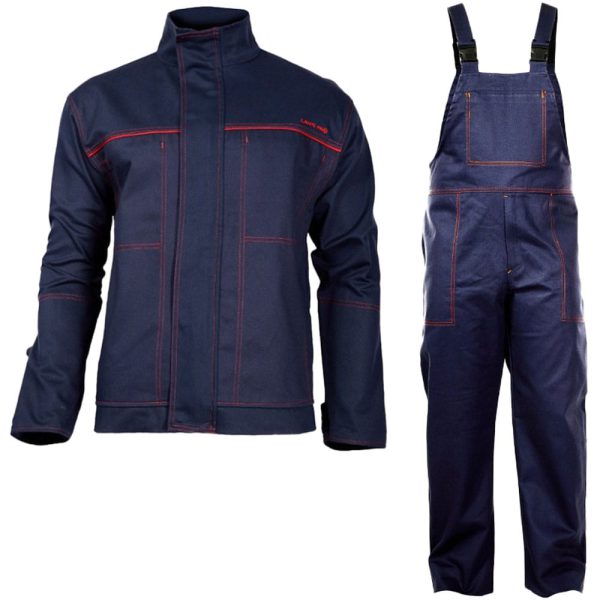 Welding clothing, sweatshirt and reinforced pants Lahti Pro navy blue size L (B) L4140523