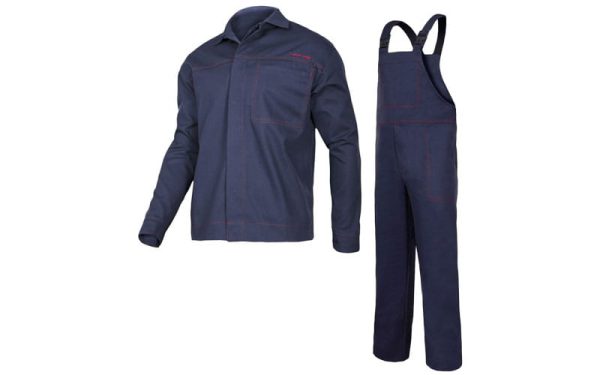 Anti -electrostatic welding clothing, sweatshirt and lahti pro pants size M (a) l4140412 navy blue