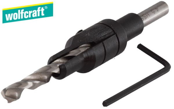 Napper with a deepened Ø4.5mm-7mm Drill for Wolfcraft 2511000 jam