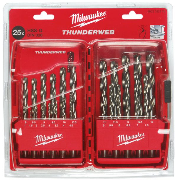 Metal drill Milwaukee Thunderwb set 25 pcs in the cassette 4932352376 1 – 13mm