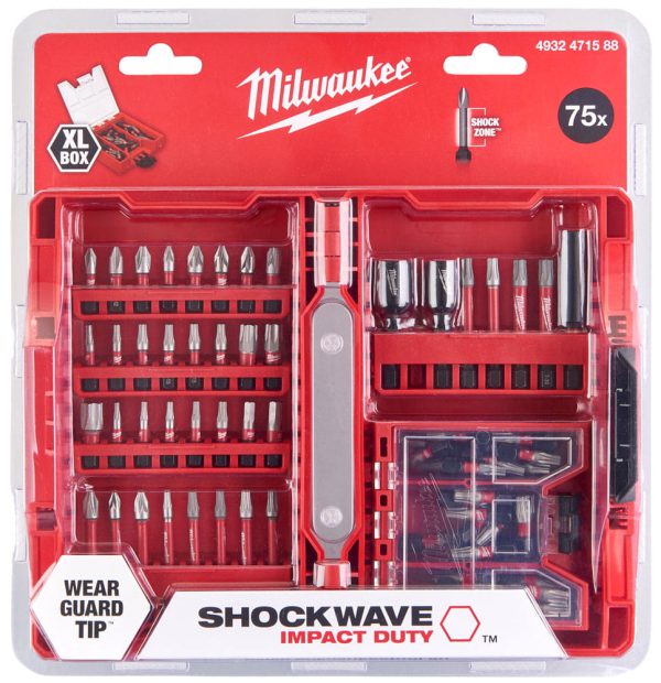 Milwaukee shw xl box (TX) stroke set – 75 pcs. 4932471588