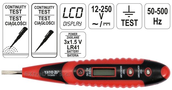 Voltage indicator YATO 12 – 250 V YT -28630