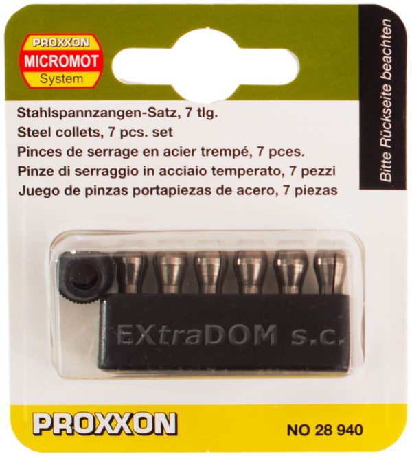 Proxxon tool clamps for the micromot series tools KPL.6 pcs. 28940