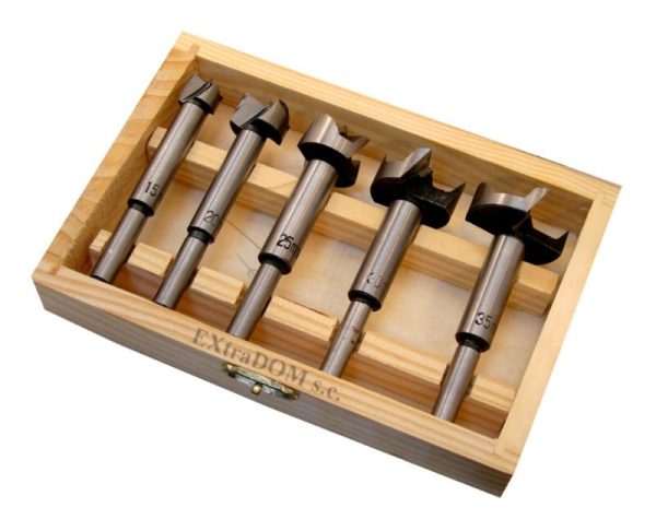Cutters, wood drills set5 pcs 15 – 35mm.