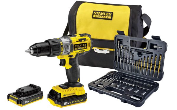 Drill – Stanley Fatmax 18V stroke screwdriver;2 batteries 2.0AH Li-ion + bag and accessories FMCK625D2SA-QW