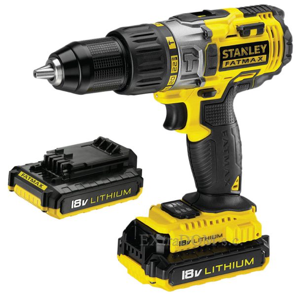 Drill – Stanley Fatmax 18V stroke screwdriver;2 batteries 2.0AH Li-ion + bag and accessories FMCK625D2SA-QW