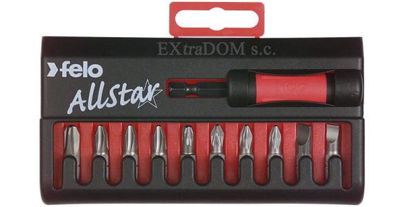 Bits with a felo allstar magnetic handle set 10cz.02090116